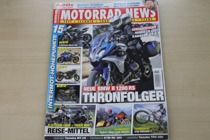 Deckblatt Motorrad News (11/2014)